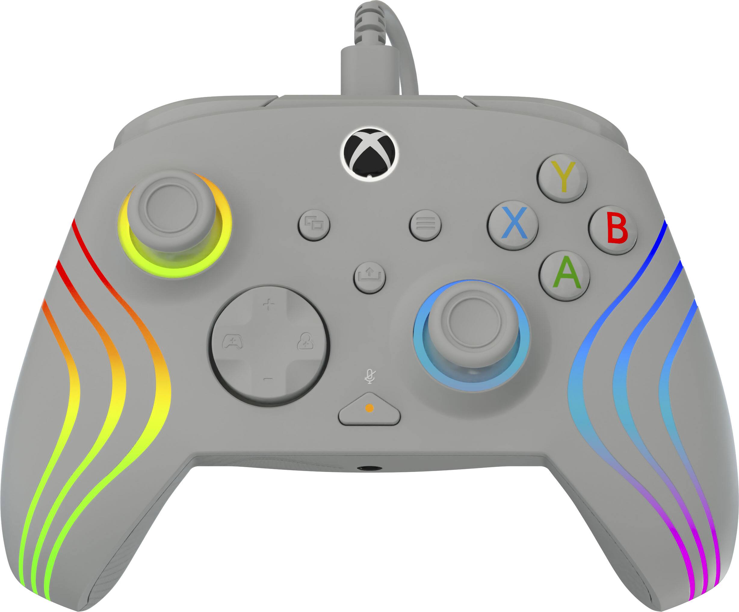 Alt View 12. Turtle Beach - Afterglow Wave Wired RGB Gaming Controller for Xbox Series X|S, Xbox One & Windows 10/11 PC - Grey.