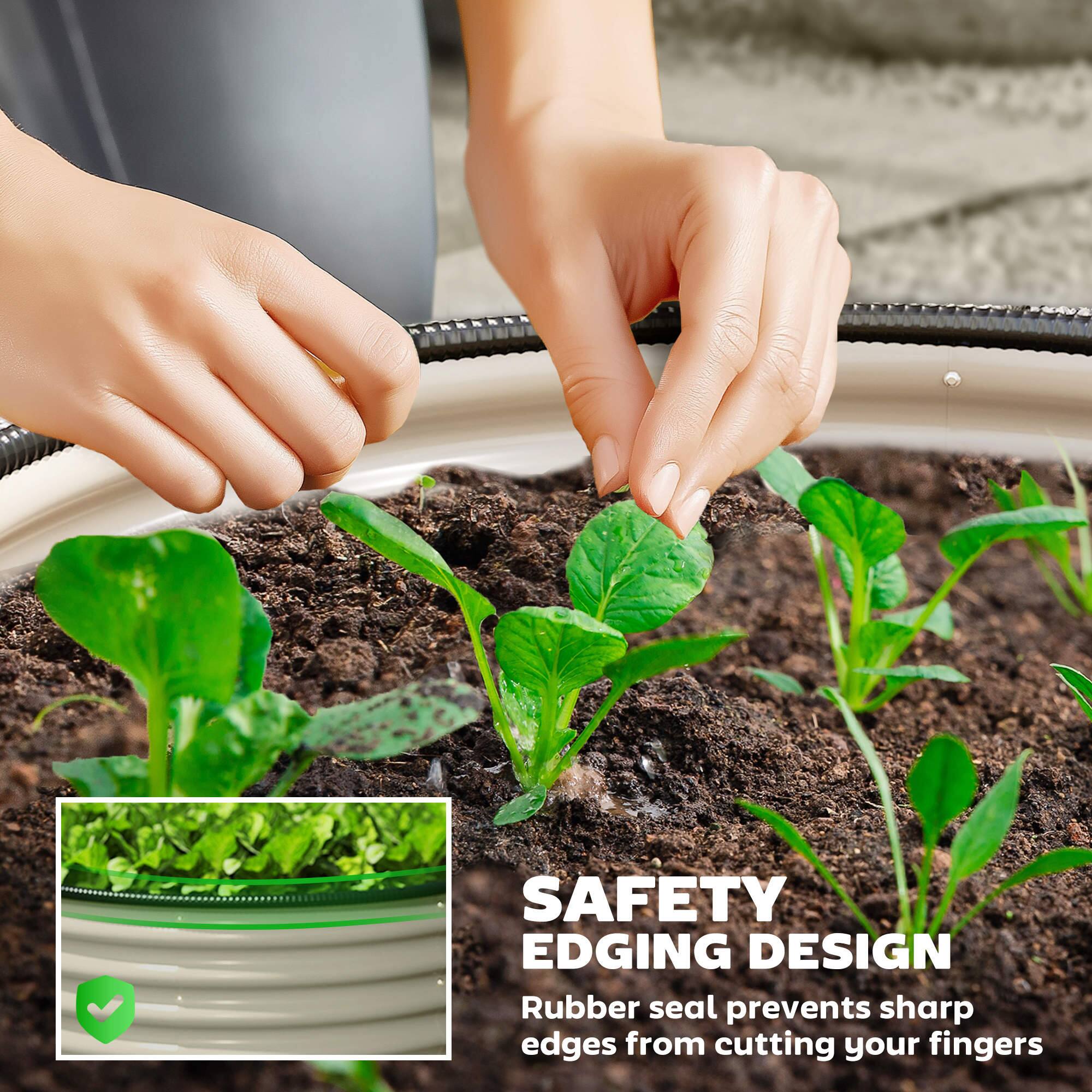 SAFETY EDGING DESIGN  
Rubber seal prevents sharp edges from cutting your fingers