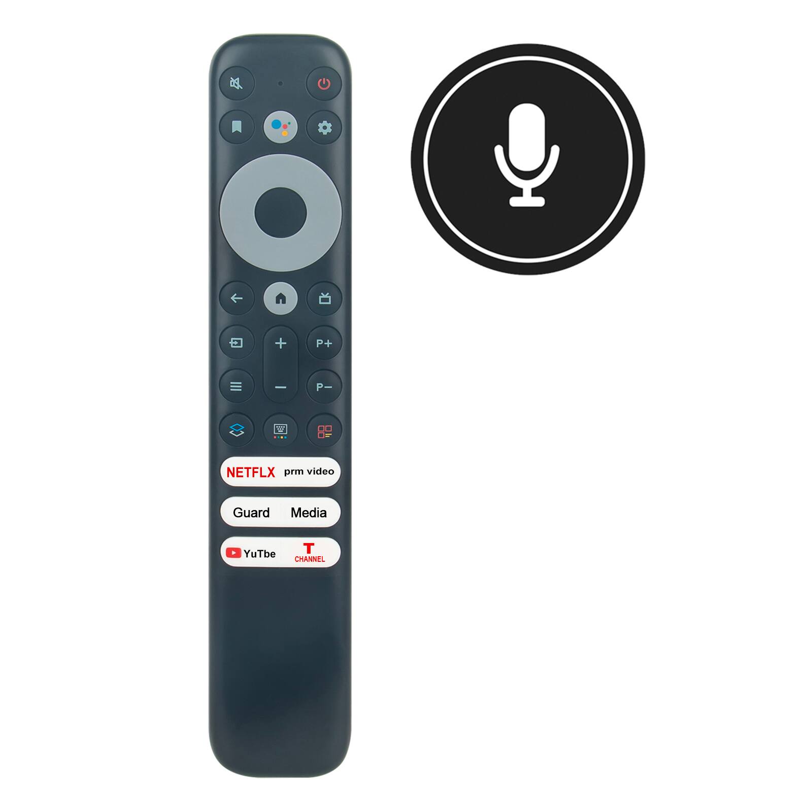 WINFLIKE - ARC902V FMRH Replaced Voice Remote Control fit for TCL 8K Android TV RC902V FMR1 65X925 75R635 - Black