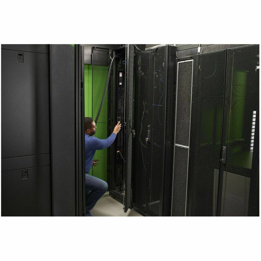 Alt View 3. APC - APC NetShelter Switched Rack PDU, 9K series, 0U, 30A, 120/208V, 16 NEMA 5-20R, 7 C13/C15, 1 C19/C21 outlets - Switched - Black.