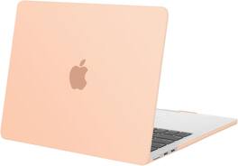 mosiso - Laptop Case for MacBook Air 13 inch Case M5 A3449 M4 A3240 M3 A3113 M2 A2681 2022-2026 - Peach Fuzz