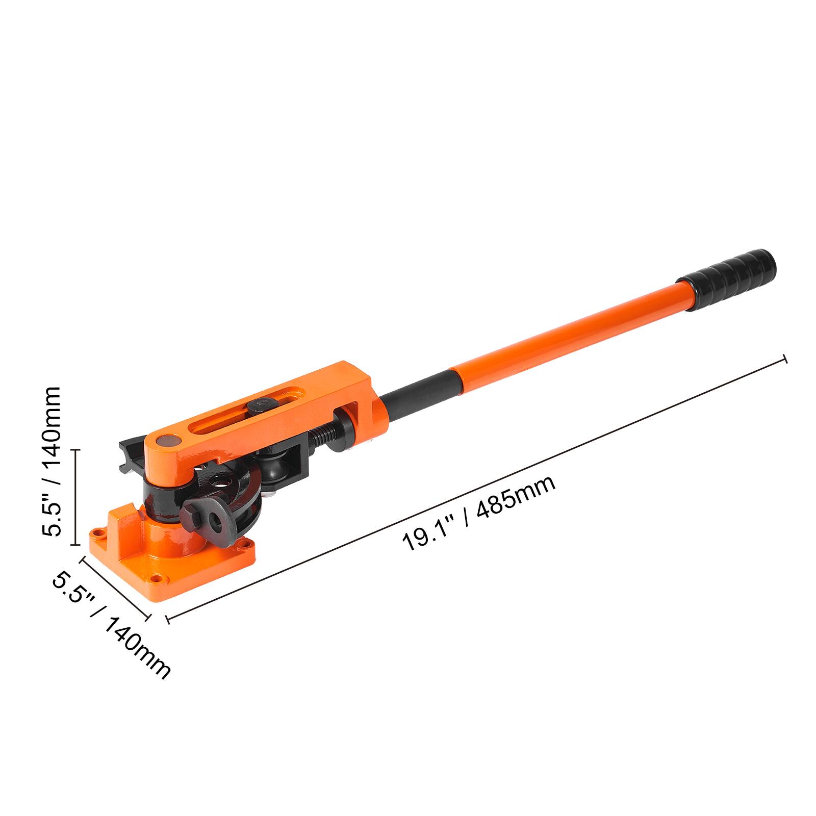 5.5" / 140mm  
19.1" / 485mm