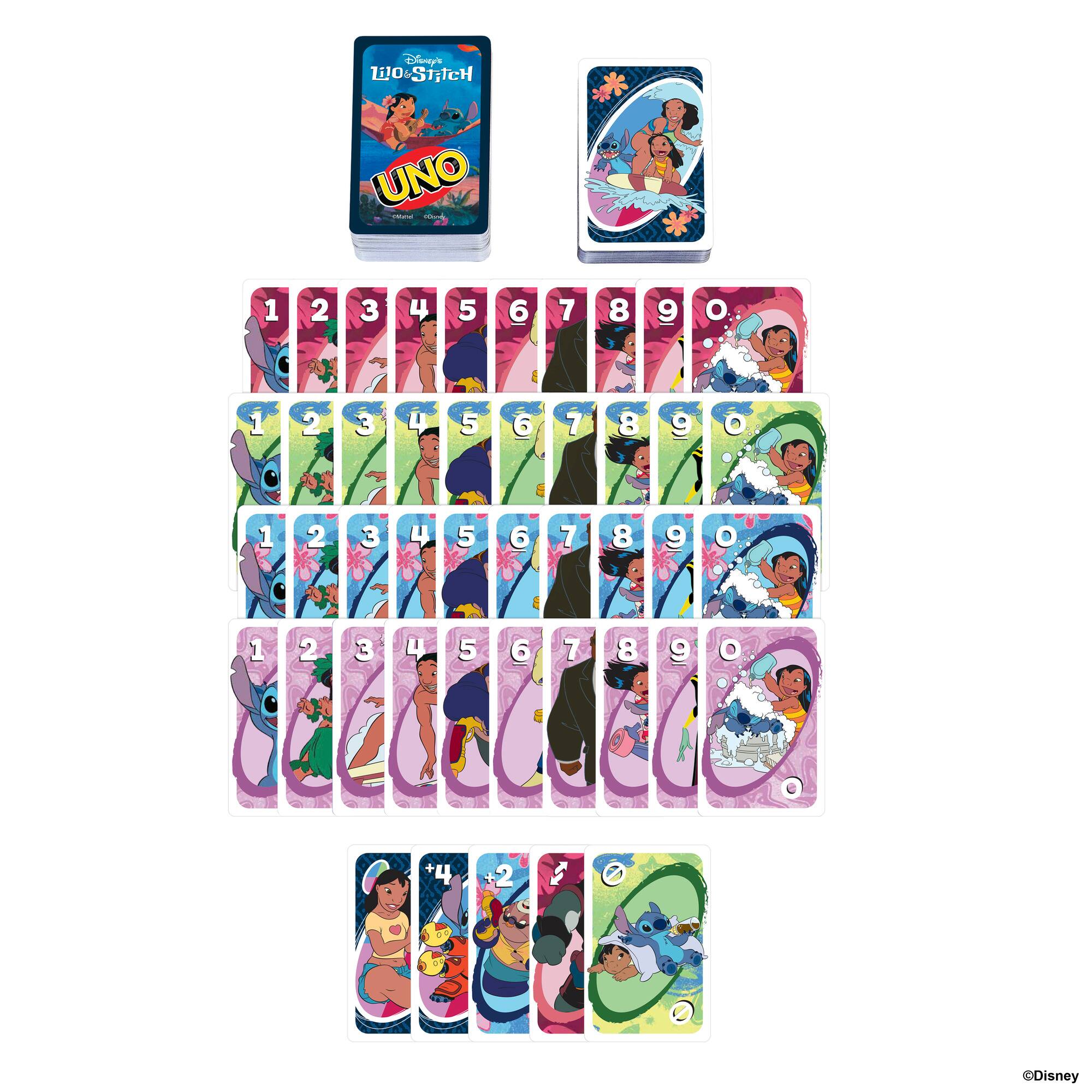 The image features a collection of cards from the Disney Princess UNO game. The cards are laid out in a grid, with each card displaying a different Disney Princess character. The cards are numbered from 1 to 9, and there are also two additional cards with the numbers 10 and 11. The cards are arranged in a visually appealing manner, showcasing the various princesses and their corresponding numbers.
