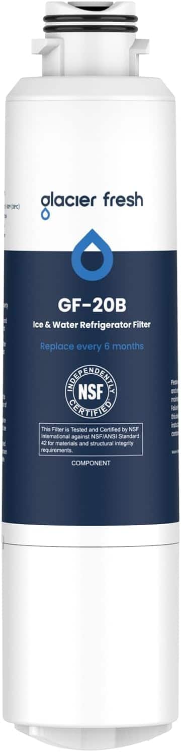 GLACIER FRESH - Replacement for Samsung Water Filter DA29-00020B, for DA29-00020A/B, DA29-00020B-1, HAF-CIN/EXP, 1 Pack
