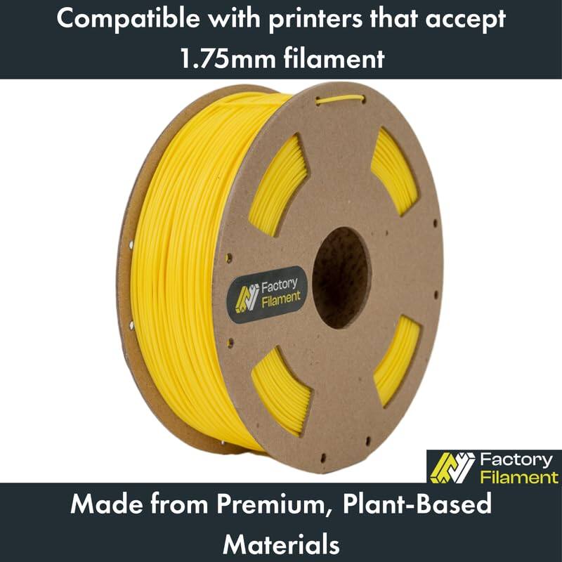 Compatible with printers that accept 1.75mm filament

Made from Premium, Plant-Based Materials