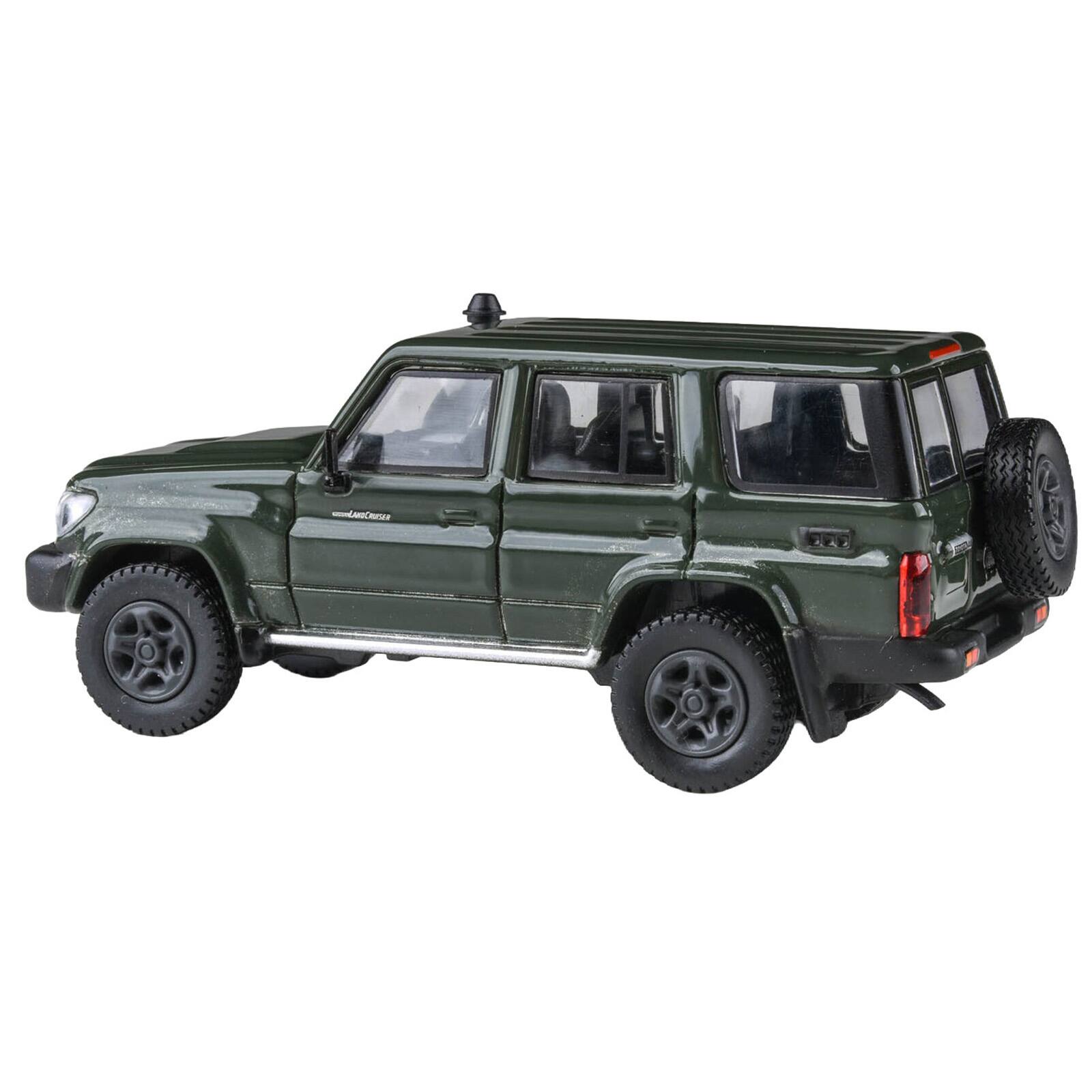 Alt View 1. Paragon - 2014 Toyota Land Cruiser LC 76 Military Green 1/64 Diecast Model Car by Paragon Models.