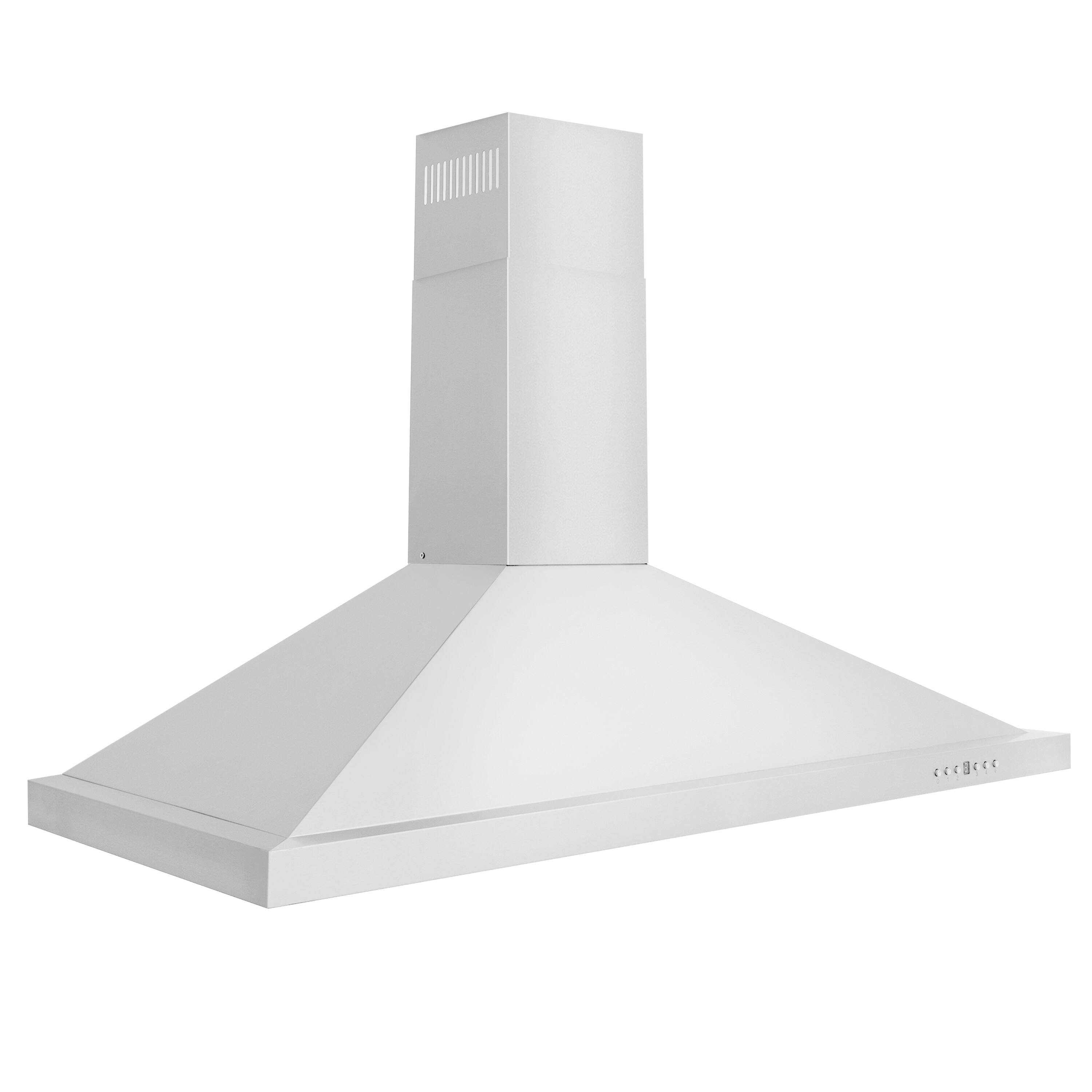 Angle. ZLINE - 42 in. Outdoor Wall Mount Range Hood in Stainless Steel (KB-304-42) - Silver.