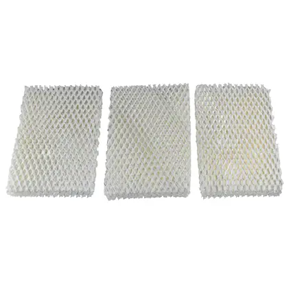 Front. HQRP - Humidifier wick filter 3-pack replacement for Holmes HWF100 HWF100CS, Sunbeam SF235, Bionaire BWF100.