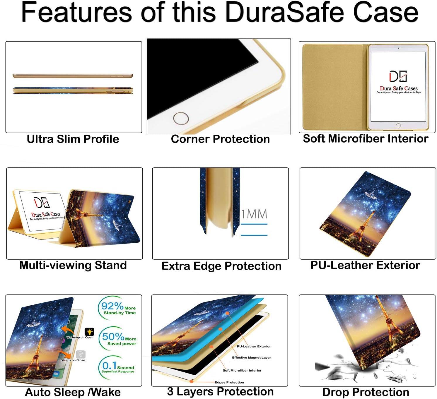 Features of this DuraSafe Case

DG Dura Safe Cases Ourstrinny - Referty devices meme
- Ultra Slim Profile
- Corner Protection
- Soft Microfiber Interior

DC Dura Safe Cases Donstrity -
- Multi-viewing Stand
- Extra Edge Protection
- PU-Leather Exterior
- 92% More Stand-by Time
- Weiten ... Open 50% More Saved power
- PU.Leather Exterior

STARES ... Class
- 0.1 Second Suporfast RESERBUNGE
- Effective Magnet Layer PLOTE Micrafiber Interior
- Auto Sleep /Wake
- Edges Protection
- 3 Layers Protection
- Drop Protection