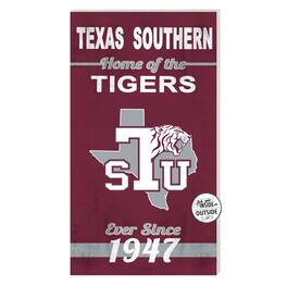 Jardine - Texas Southern Tigers 11'' x 20'' Home Of The Sign - Maroon