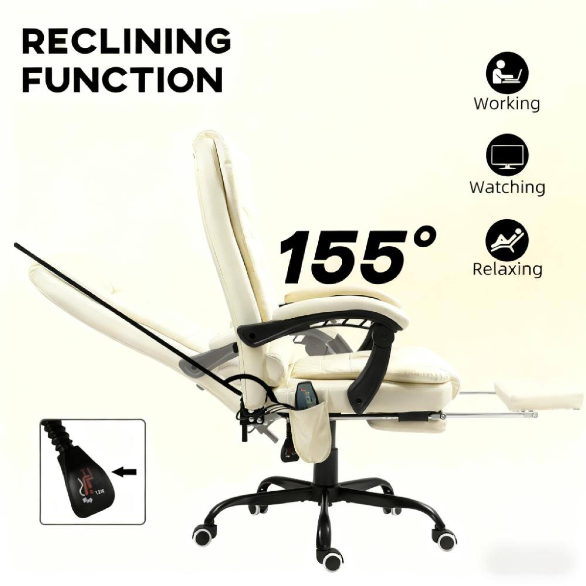 RECLINING FUNCTION

155°

Working  
Watching  
Relaxing