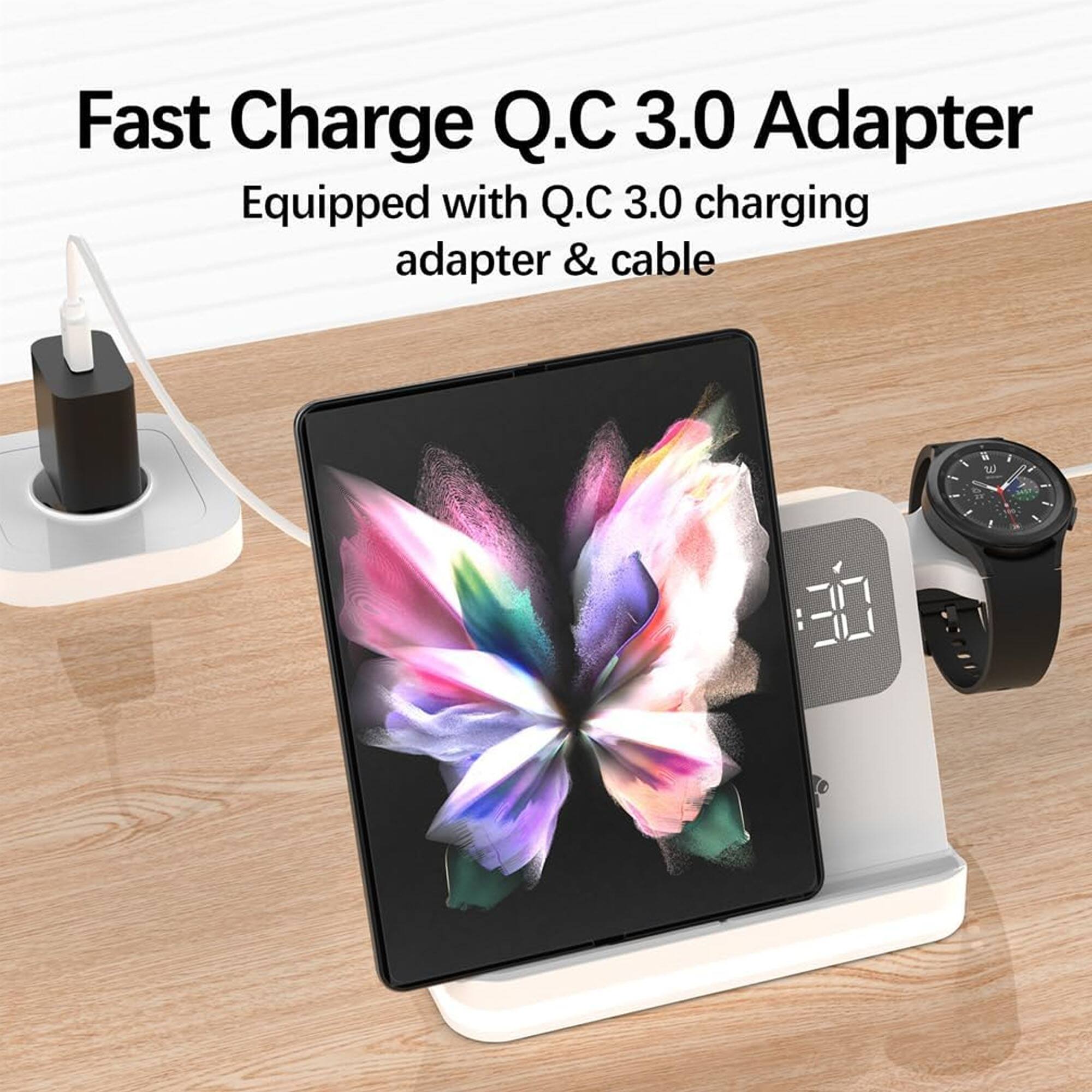 Fast Charge Q.C 3.0 Adapter  
Equipped with Q.C 3.0 charging adapter & cable