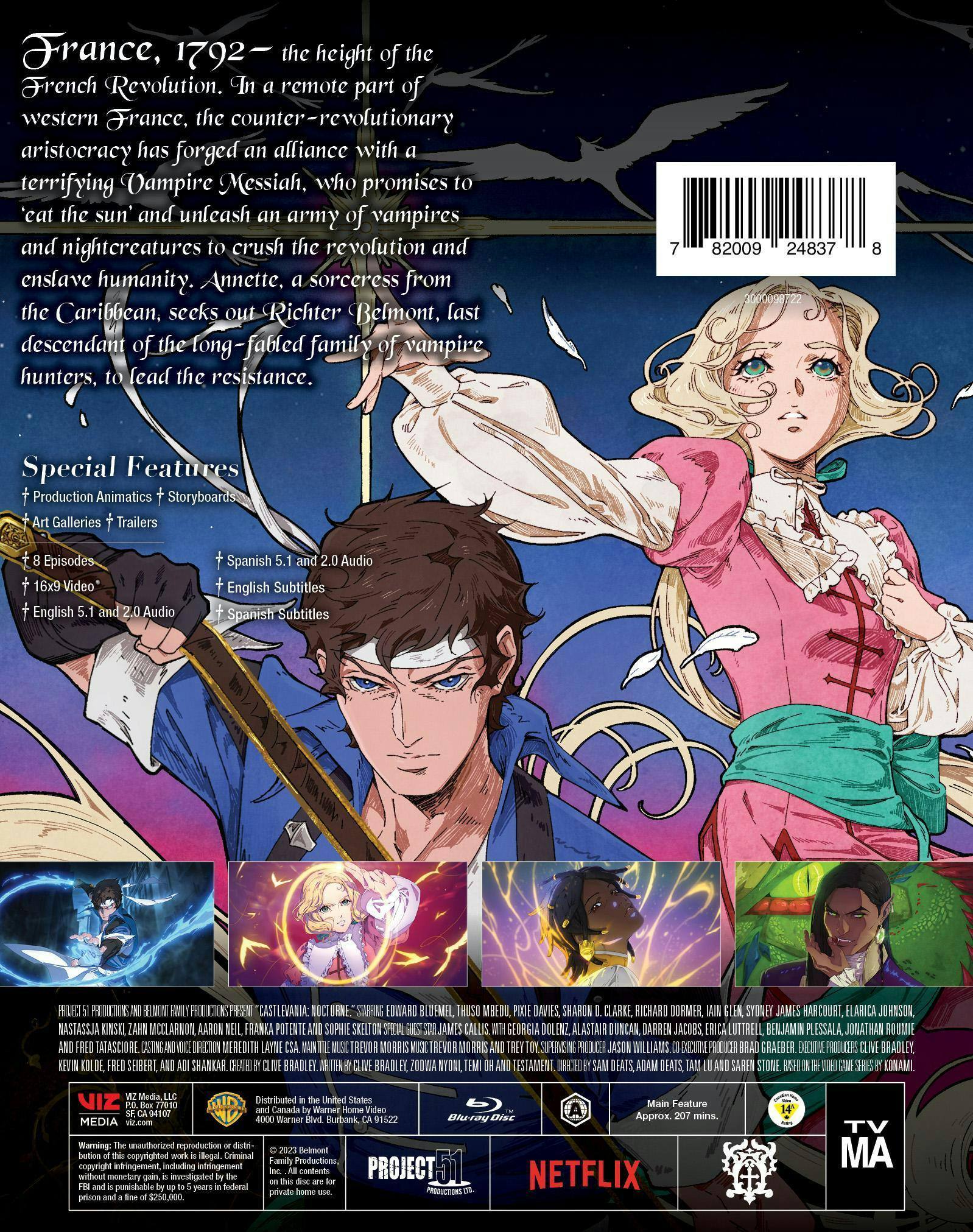 Back. Castlevania Nocturne The Complete First Season [Blu-ray].