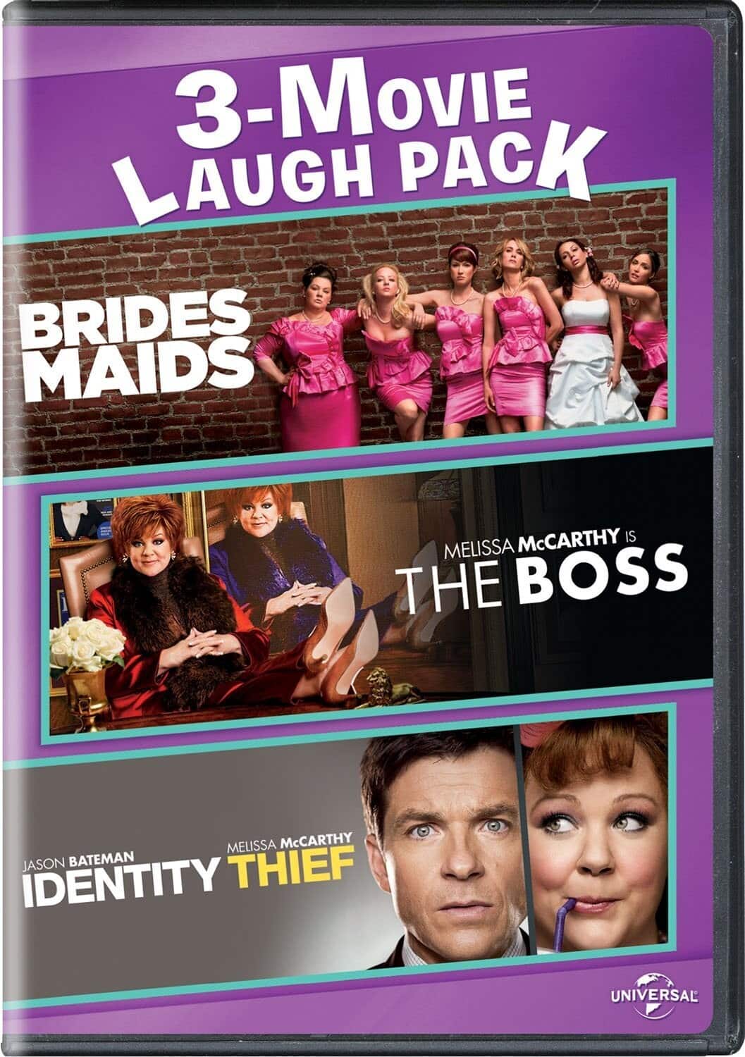 Bridesmaids / The Boss / Identity Thief 3-movie Laugh Pack  - DVD