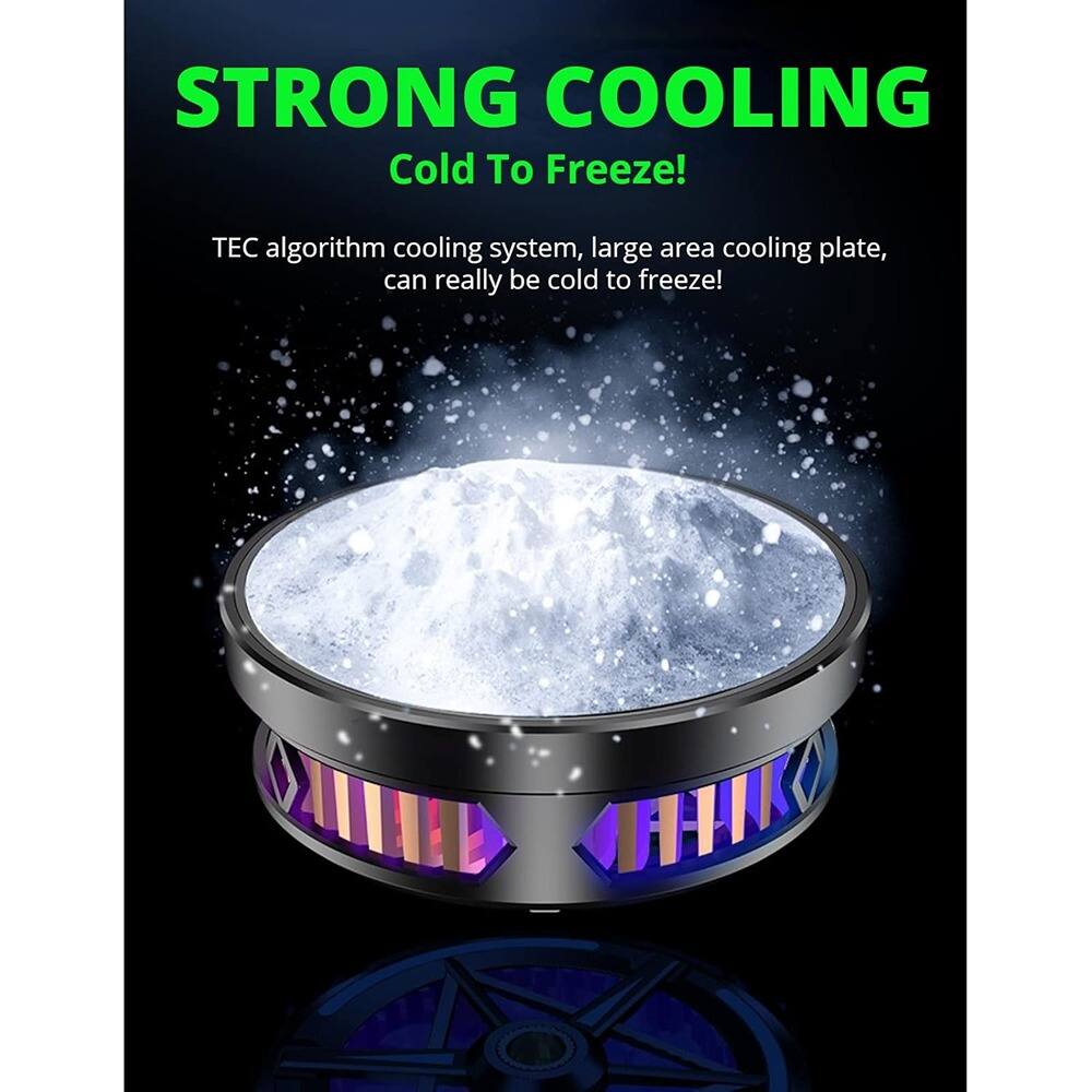STRONG COOLING  
Cold To Freeze!  

TEC algorithm cooling system, large area cooling plate, can really be cold to freeze!