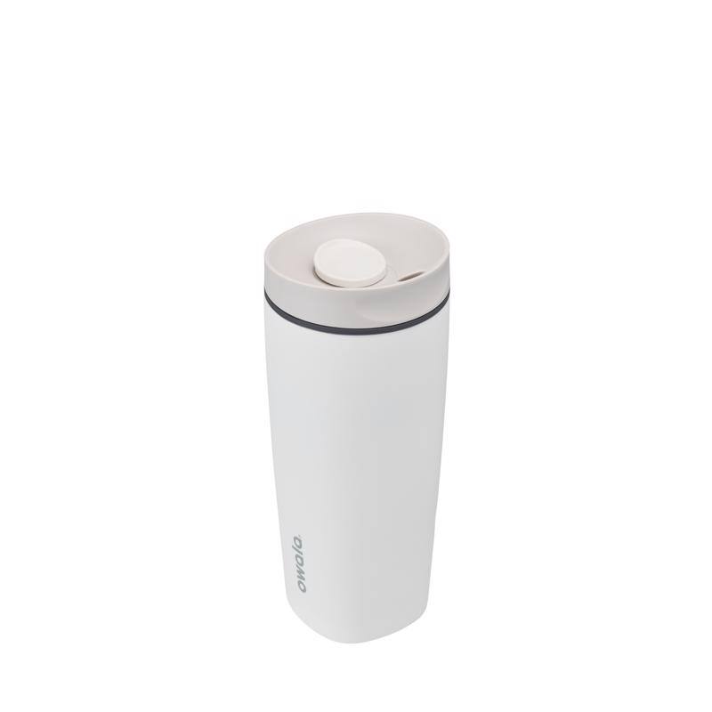 Owala - SmoothSip Slider 20 fl. oz. BPA Free Vacuum Insulated Stainless Steel Tumbler - Shy Marshmallow