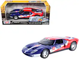 Ford GT Concept #58 Blue and Red with White Stripes "GT Racing" Series 1/24 Die Cast Model Car by Motormax