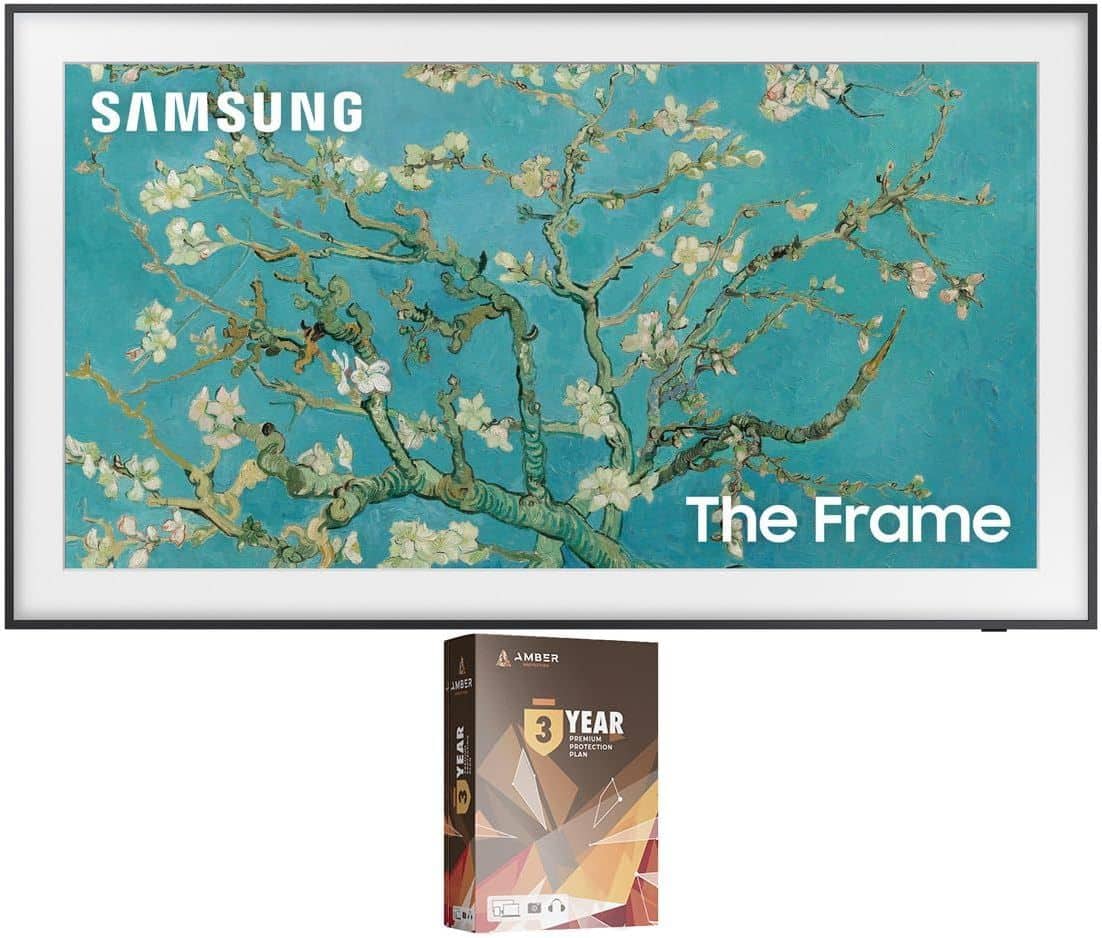 Samsung - QN32LS03CBFXZA 32 Inch The Frame QLED Smart TV with Art Mode and 3 Year Amber Protection Plan (2023)