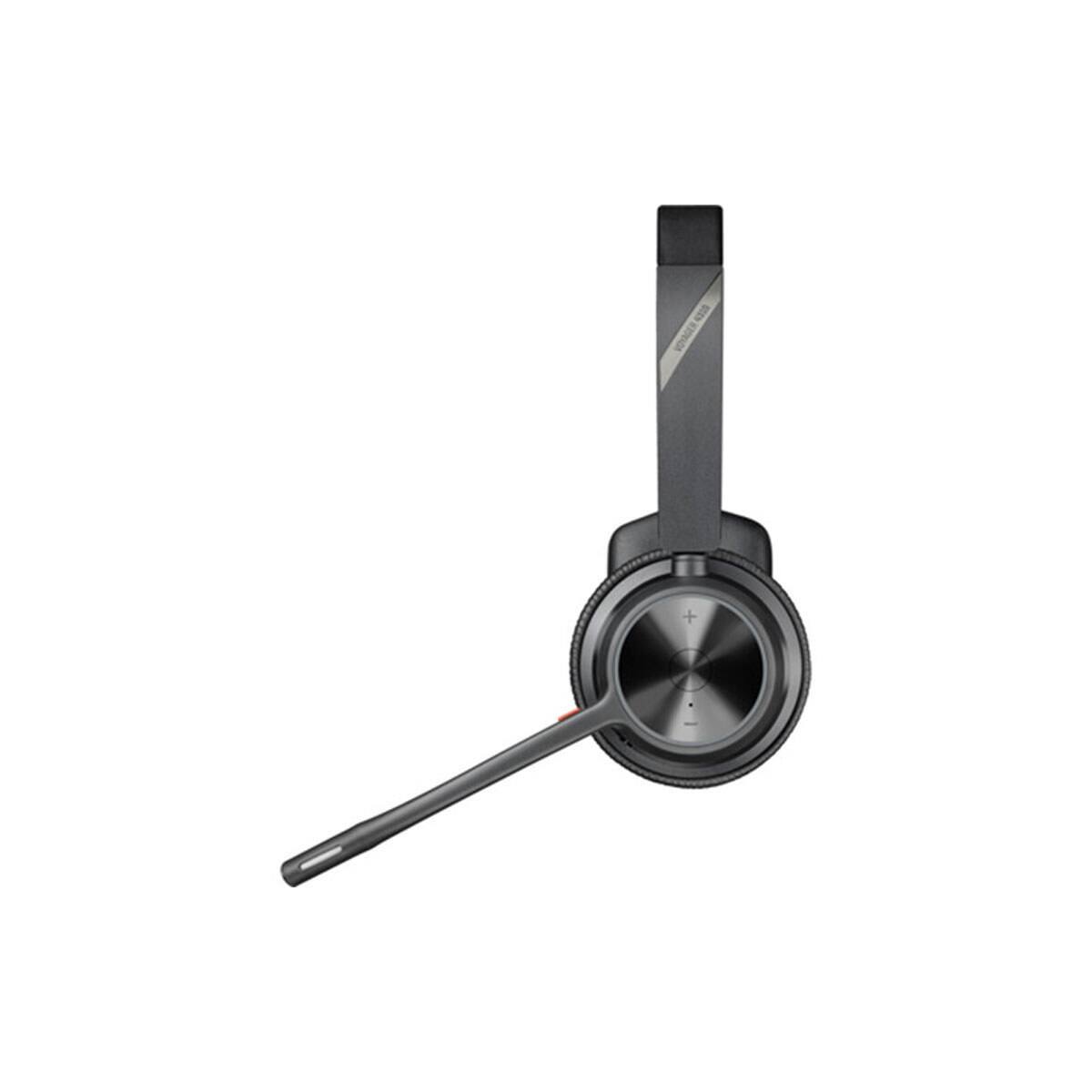 Alt View 2. HP - Poly Voyager 4310 UC Wireless Headset + Charge Stand Single-Ear Headset w/Mic - Connect to PC/Mac via USB-A Bluetooth - Black.