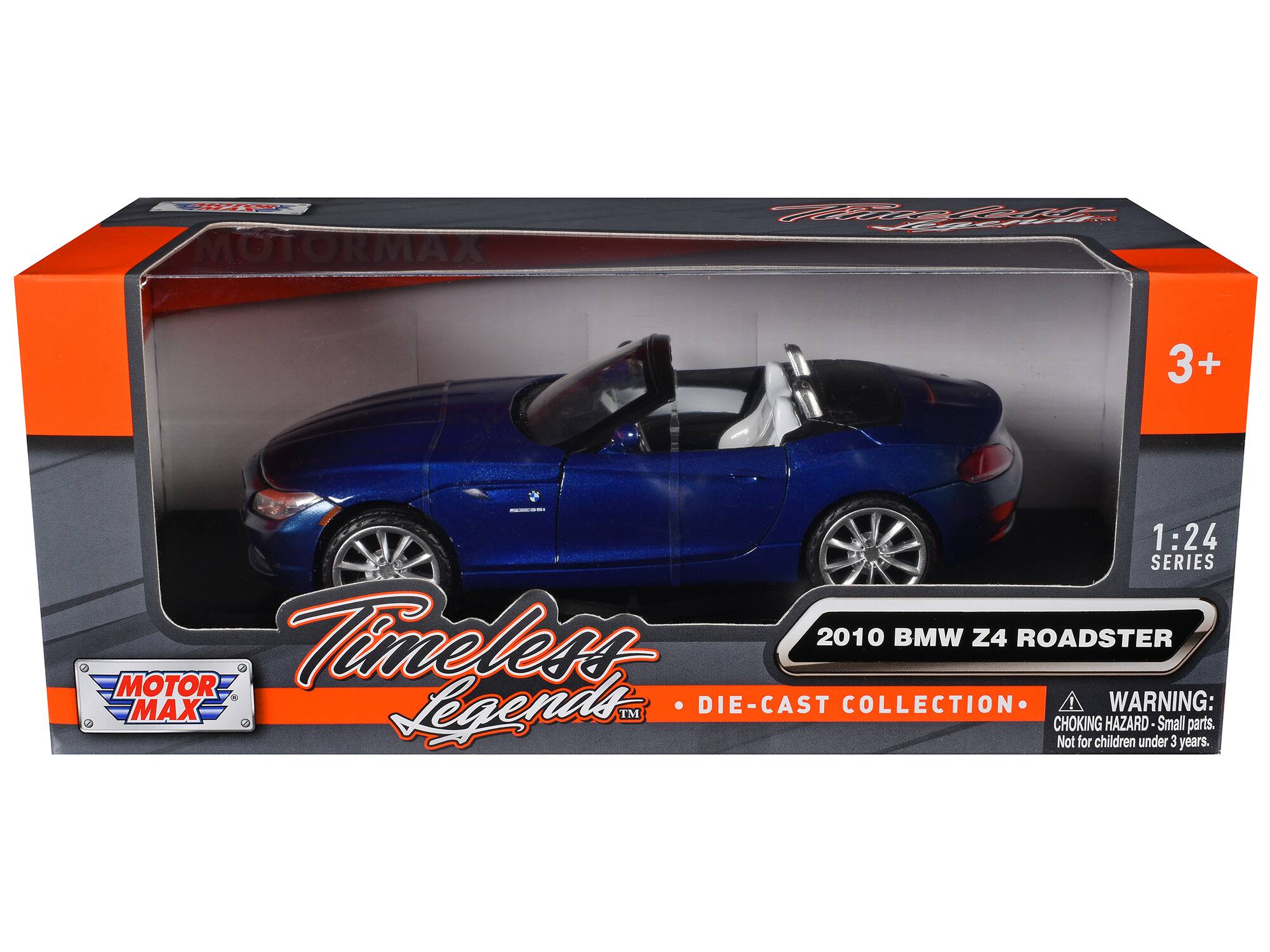 A0 MOTORMAX HUR F 3+ 1:24 SERIES Timeless 2010 BMW Z4 ROADSTER MOTOR MAX Legends DIE-CAST COLLECTION WARNING: TM CHOKING HAZARD-Small parts. Not for children under 3 years.