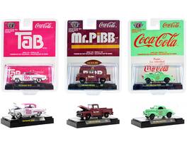 "Sodas" Set of 3 pieces Release 19 Limited Edition to 8750 pieces Worldwide 1/64 Diecast Model Cars by M2 Machines - Multi