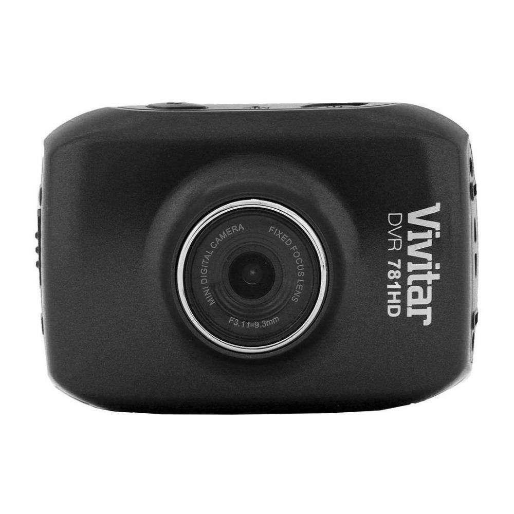Vivitar - DVR781HD HD Action Cam with LCD Rear Screen and Waterproof Case (Black)