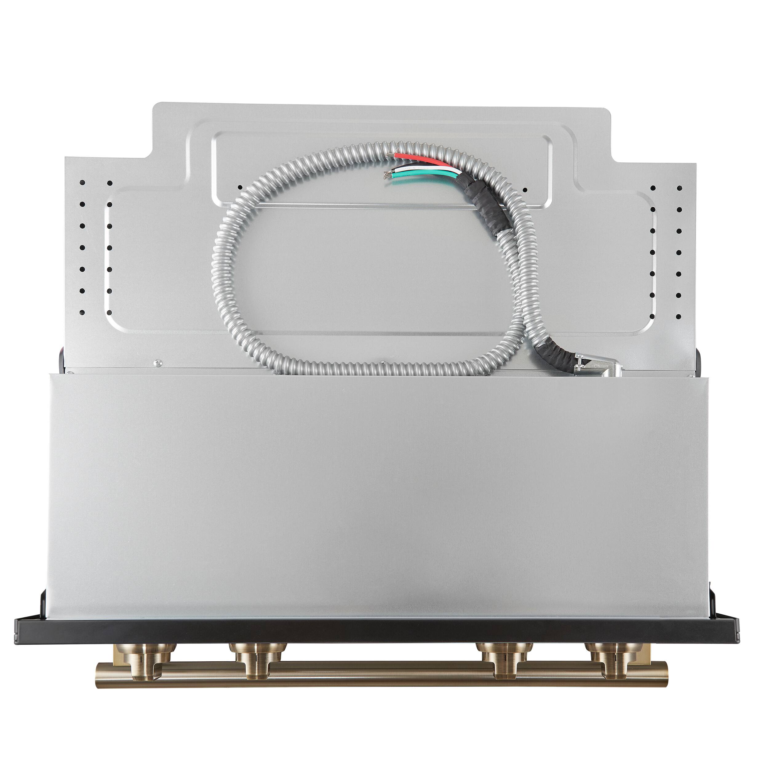 Alt View 9. Forno Appliances - Vomero 30" Electric Convection Double Wall Oven - Black.