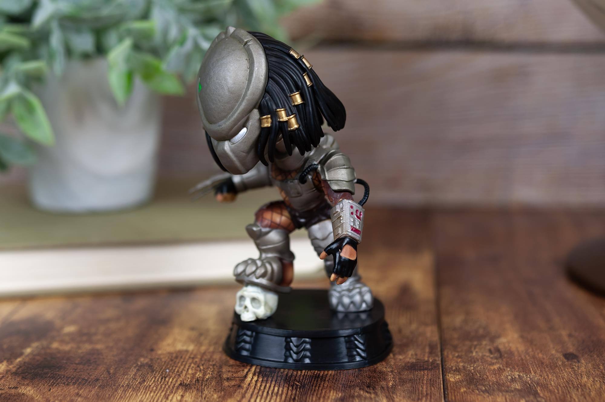 Alt View 4. Geek Fuel - Predator Premium Bobblehead Exclusive Collectible Figure | Stands 5 Inches Tall - Red.