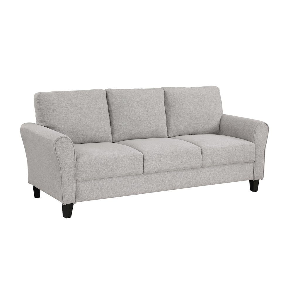 Starlight Canyon Home - Sand Color Upholstered 3 Seater Couch, Elegant Small Sofa Couch for Living Rooms - Sand