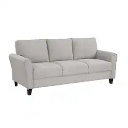 Starlight Canyon Home - Sand Color Upholstered 3 Seater Couch, Elegant Small Sofa Couch for Living Rooms - Sand