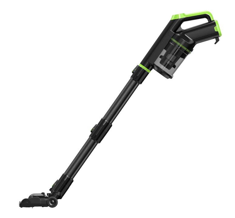 Left. MOOSOO - Cordless Vacuum Cleaner, 40Kpa Powerful Suction Stick Vacuum With LED Display For Home Carpet Hard Floor Pet Hair - Green.