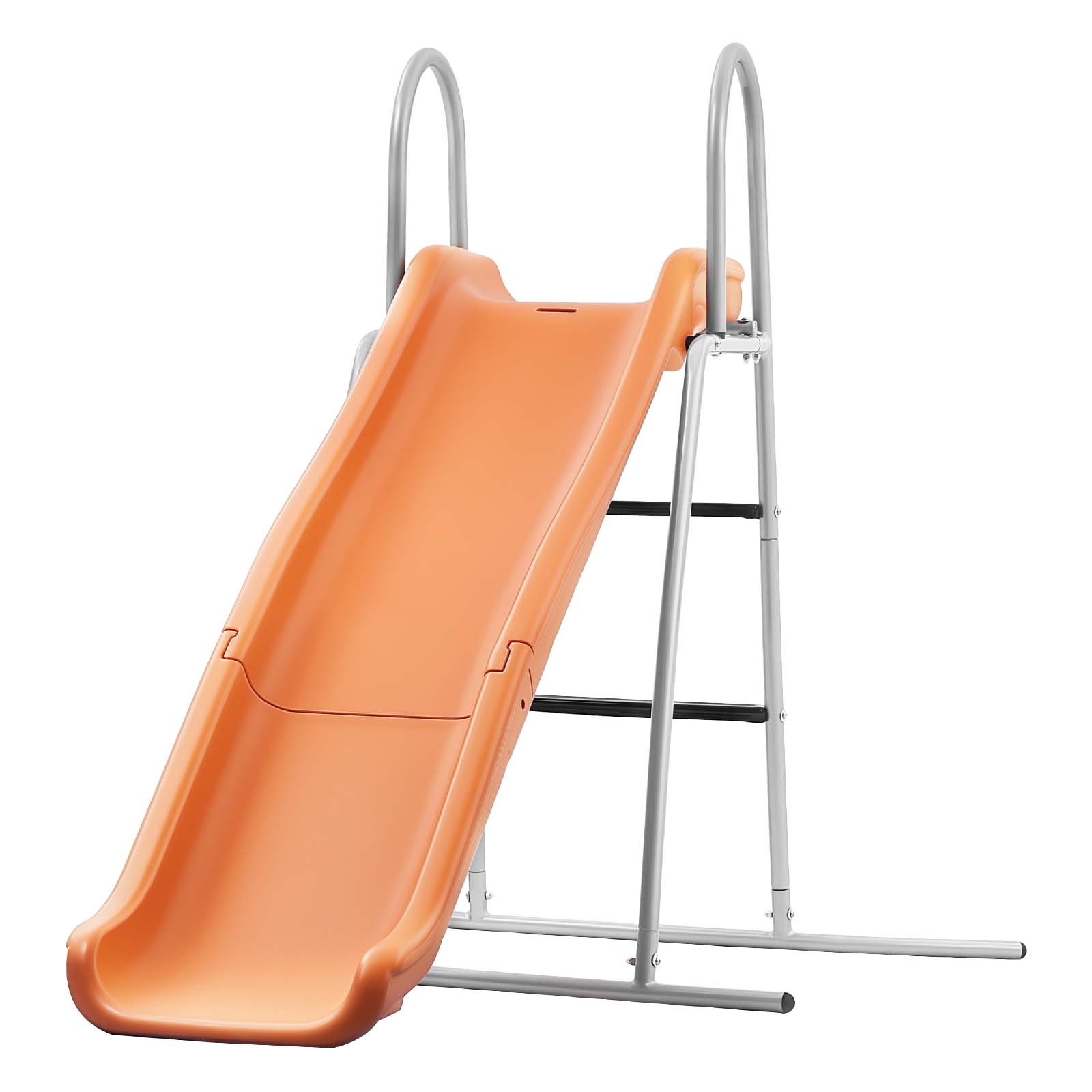 Alt View 5. VEVOR - Water Slide, 5.5ft Outdoor Waterslide for Kids,Free Standing Pool Wave Slide with 6.5ft Ground Tarp, Built in Adjustable - Silver;Orange.