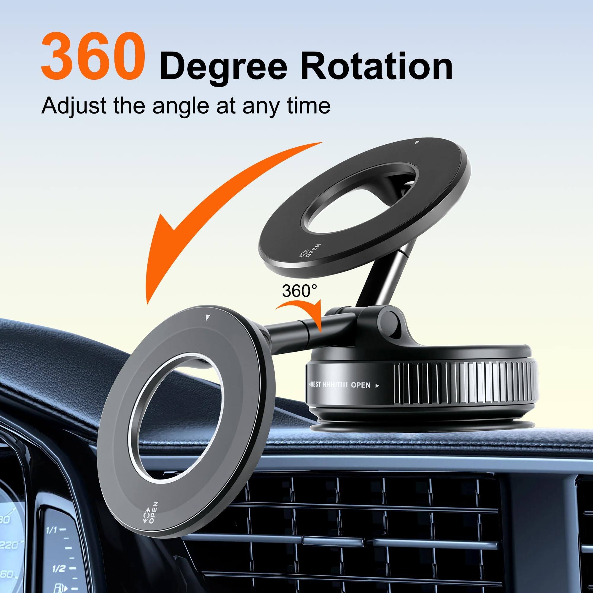 360 Degree Rotation  
Adjust the angle at any time