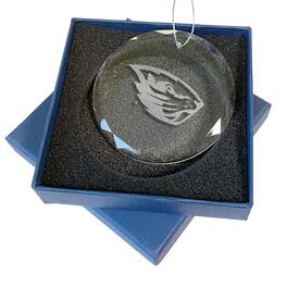 The Memory Company - Oregon State Beavers 3.25'' Laser Engraved Glass Ornament - Multicolor