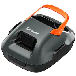 Gosvor - Cordless Robotic Pool Cleaner for Above Ground Pools, Automatic Pool Vacuum with 90 Mins Runtime - LiteVac 800 - Gray
