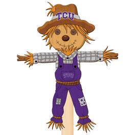 Fan Creations - TCU Horned Frogs 12" Scarecrow Yard Stake - Multicolor