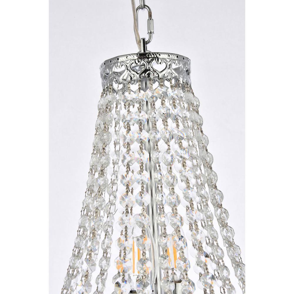 Alt View 1. Elegant Lighting - Valeria 14 inch pendant in chrome - Chrome.