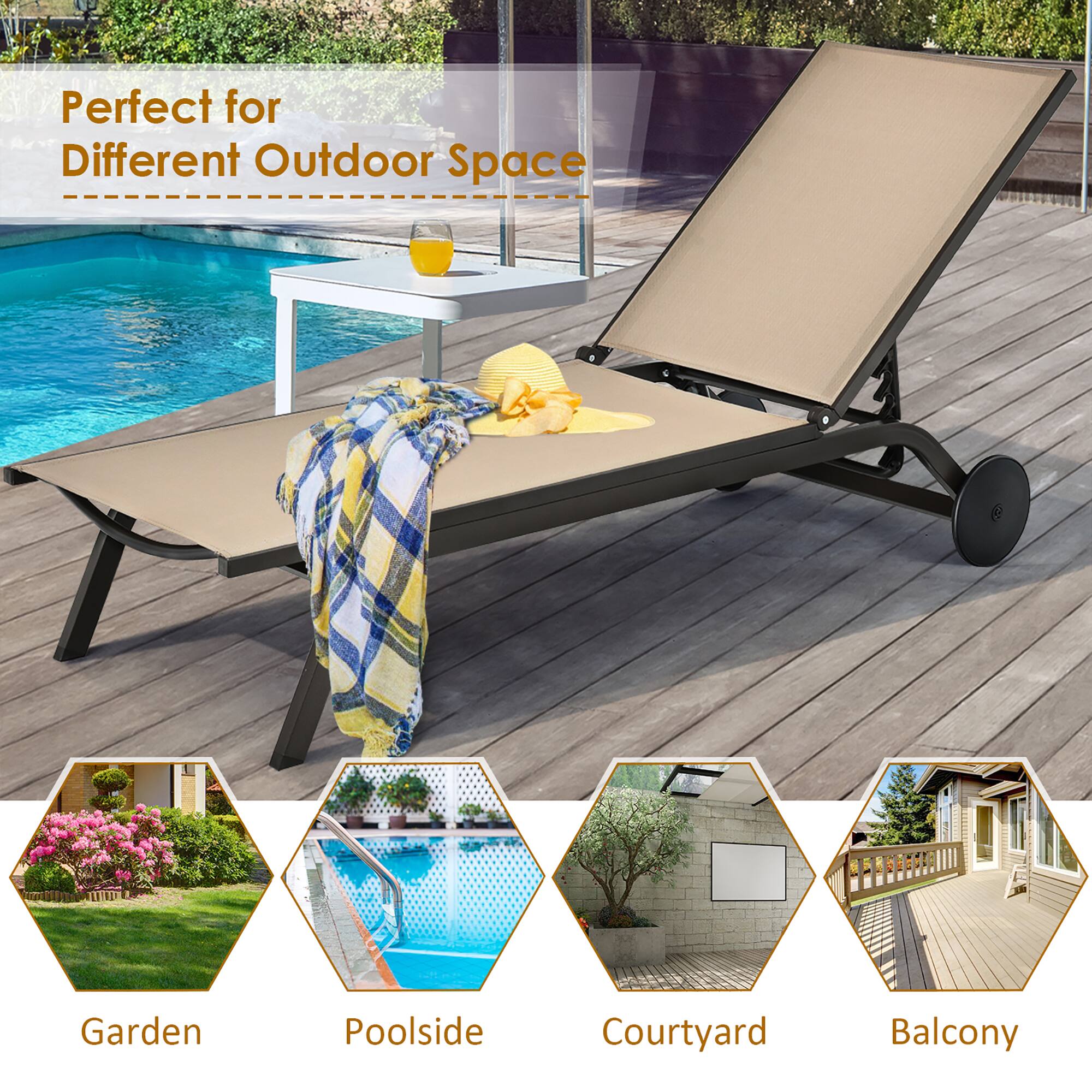 Perfect for Different Outdoor Space
Garden
Poolside
Courtyard
Balcony