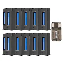 Yellowstone - Y2 Power Charging Accessory (10 Pack) Bundle with Card Reader