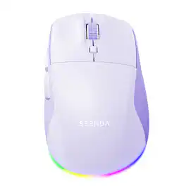 SEENDA - MOU110 Wireless Bluetooth Mouse, Rechargeable & RGB - Wireless - Purple