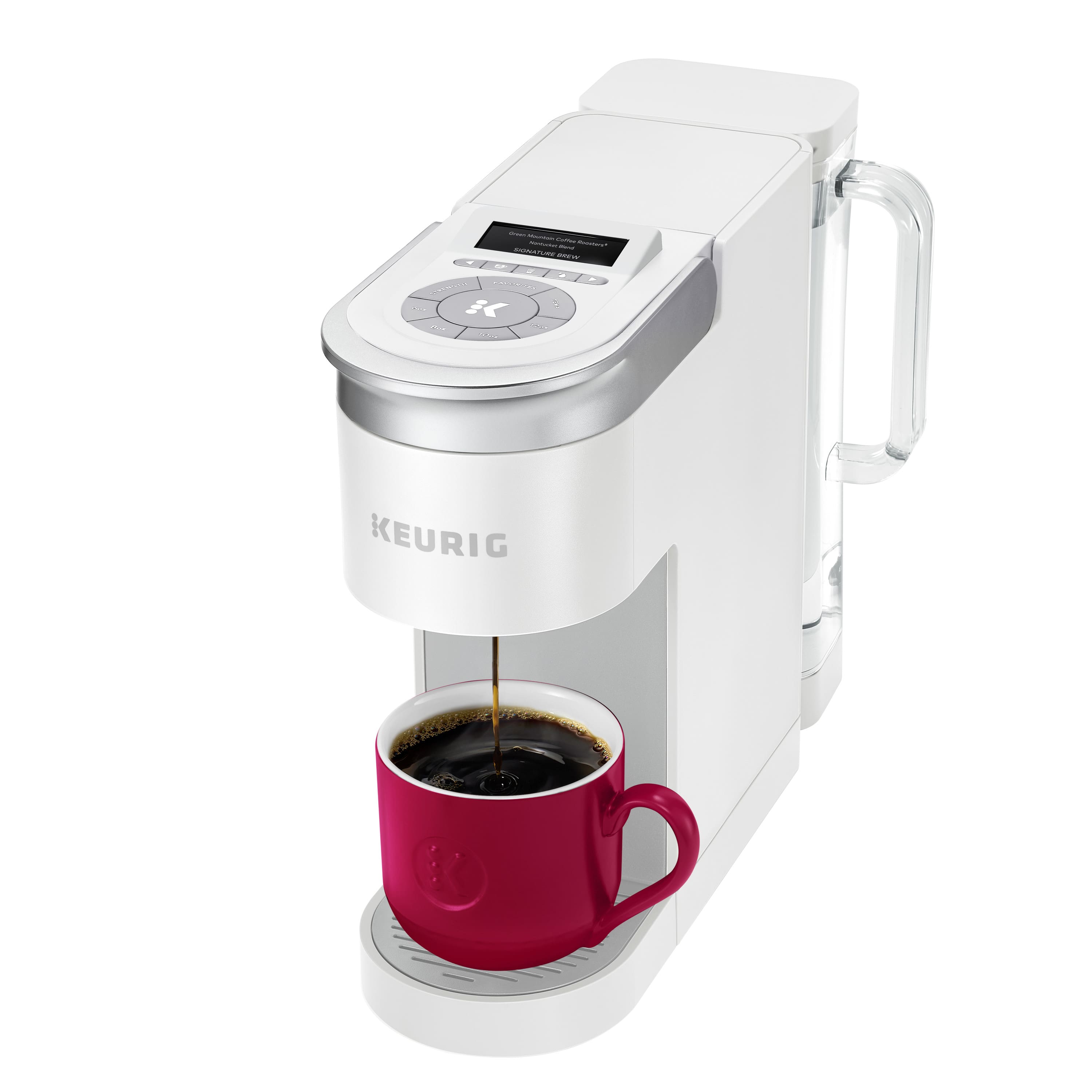 Alt View 15. Keurig - K-Supreme SMART Single Serve Coffee Maker with WiFi Compatibility - White.