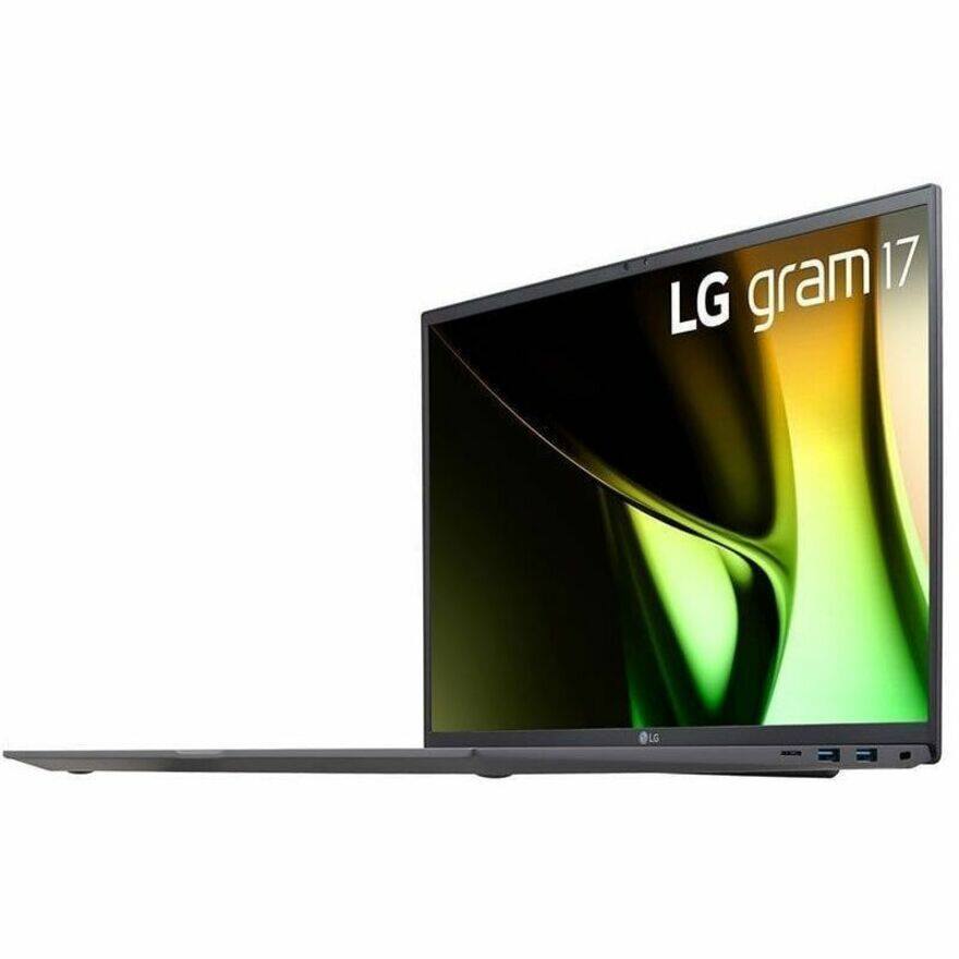 Alt View 2. LG - LG gram 17Z90S-V.APC5U1 17" Notebook - WQXGA - 60 Hz - Intel Core Ultra 7 1st Gen 155H - 16 GB - 512 GB PCI Express NVMe - Charcoal Gray.