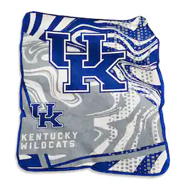 Logo Brands - Kentucky Wildcats 50" x 60" Swirl Raschel Throw Blanket - Multicolor