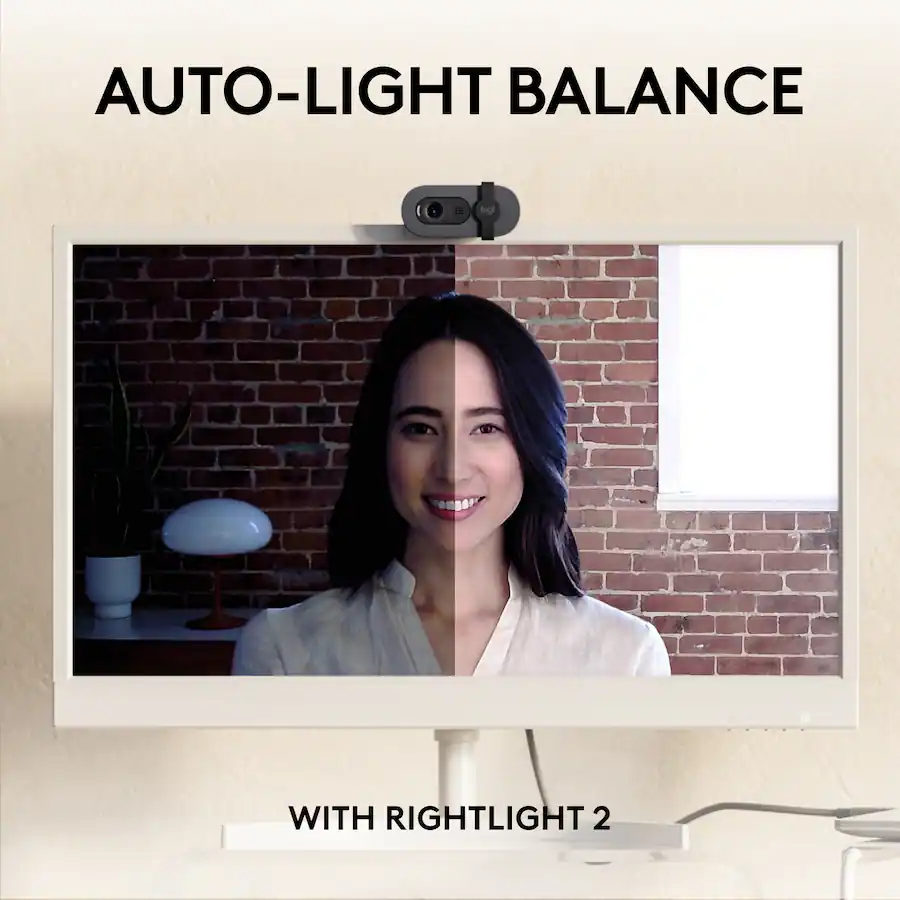 Logitech Model Number Rughtlight Logitech Brio 105 1080p Webcam for Laptops with Privacy Shutter & Auto ...