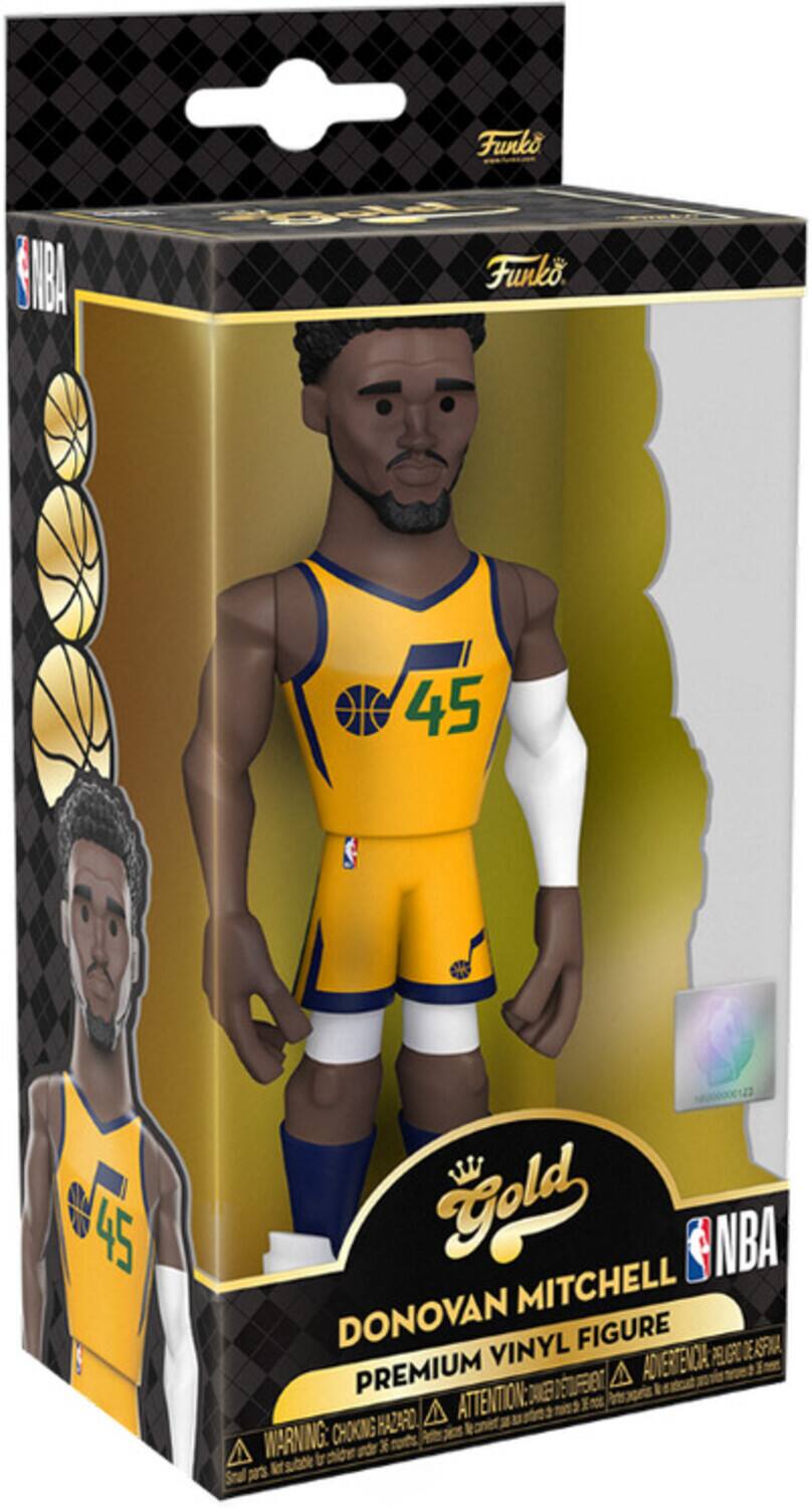 NBA, Donovan Mitchell, Premium Vinyl Figure, Gold, Warning: Choking Hazard, Attention: Keep out of reach of children
