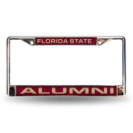 Rico Industries - Florida State Seminoles Alumni Chrome Metal Laser Cut License Plate Frame - Multi
