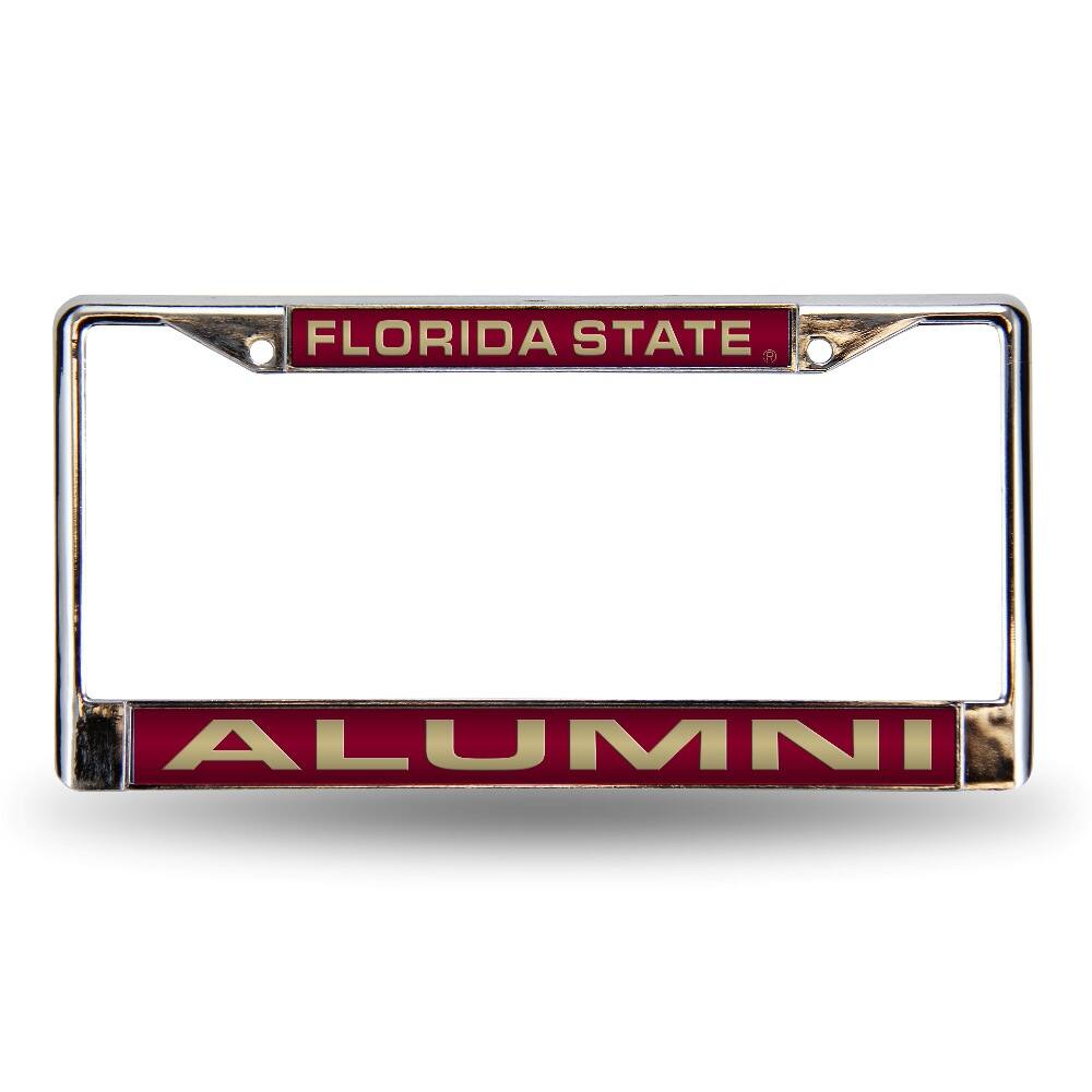 Florida State Seminoles Alumni Chrome Metal Laser Cut License Plate Frame