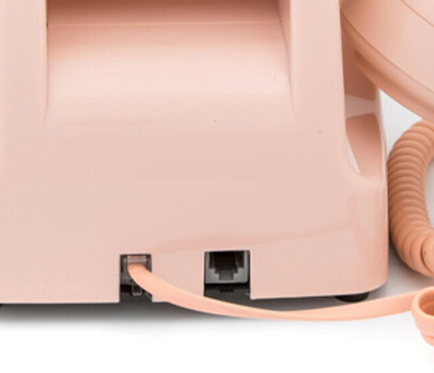 Alt View 2. PopMarket - GPO Retro GPO746DPBPN 746 Desktop Push Button Telephone - Carnation Pink   - MISC ACCESSORY - Pink.