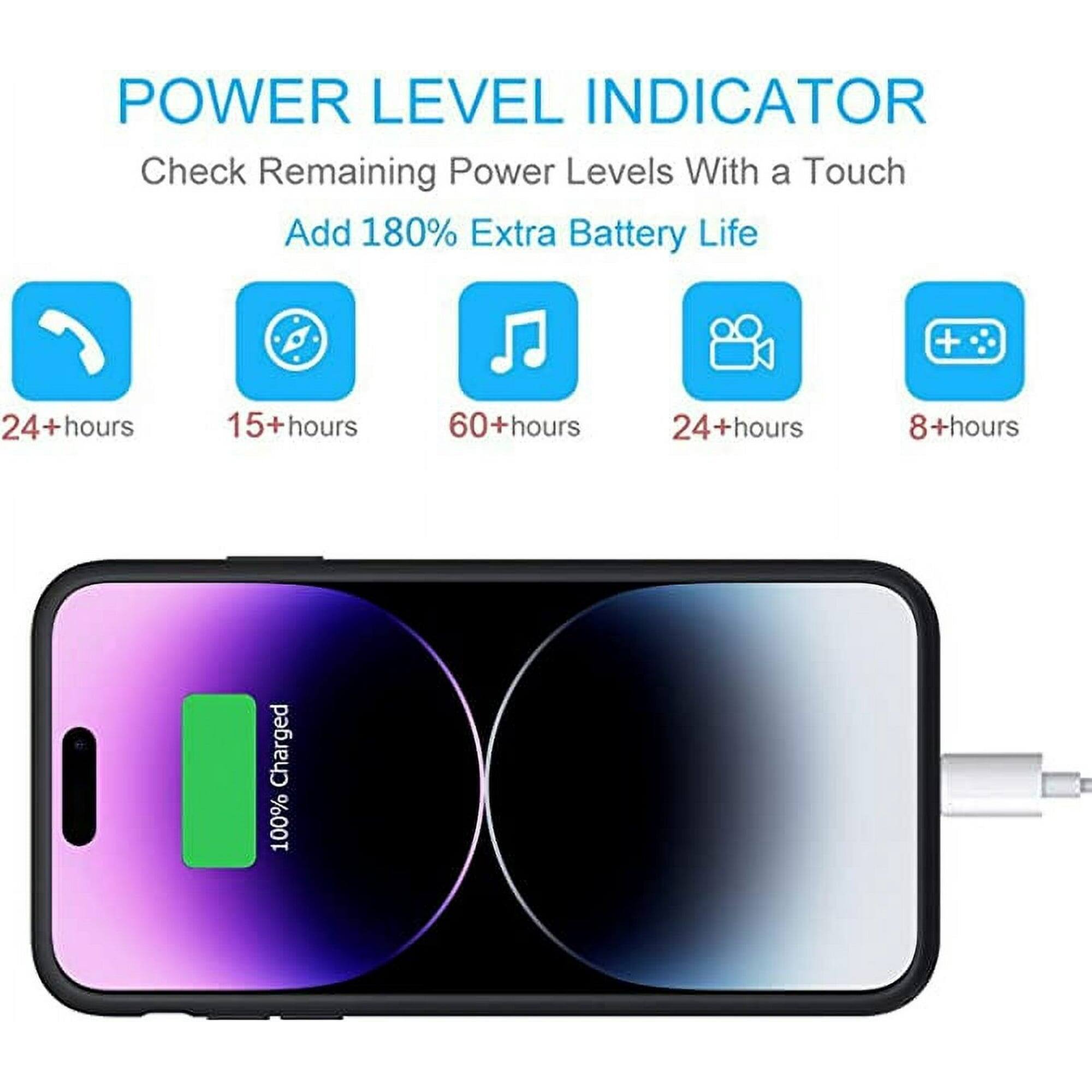 POWER LEVEL INDICATOR
Check Remaining Power Levels With a Touch
Add 180% Extra Battery Life
24+hours
15+hours
60+hours
24+hours
8+hours
Charged 100%