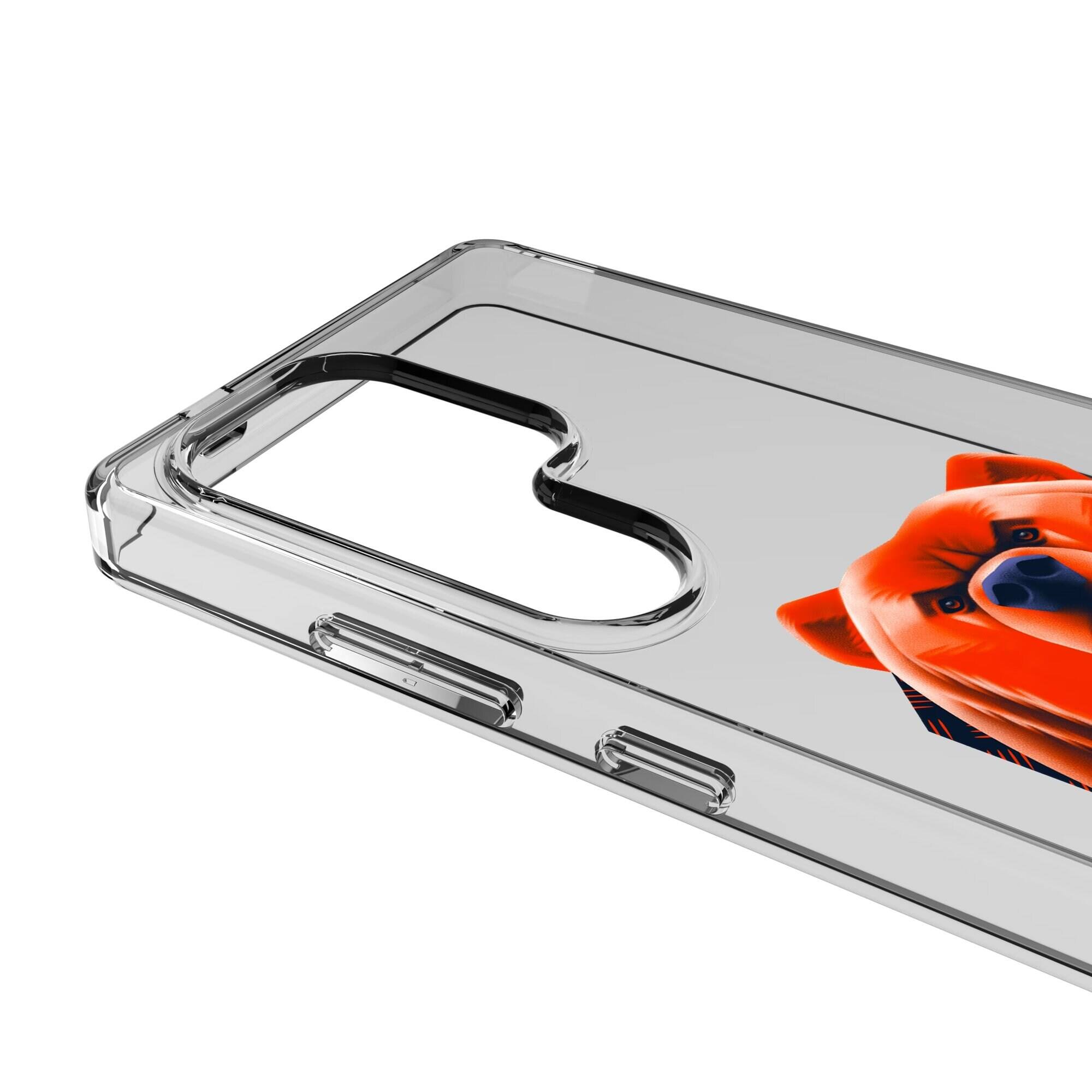 Alt View 2. Keyscaper - Chicago Bears Galaxy Clear Case - S25 Plus - Multicolor.